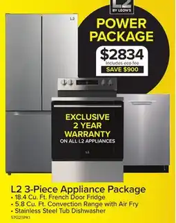 Leon's L2 3-Piece Appliance Package offer
