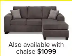 Leon's Fava Chaise Sofa - Grey offer