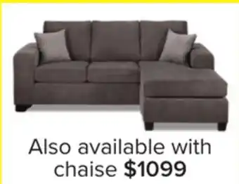 Leon's Fava Chaise Sofa - Grey offer