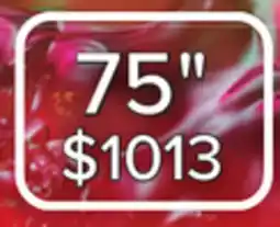 Leon's Samsung 75 4K Tizen Smart CUHD TV offer