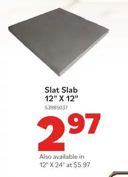 Matériaux Pont Masson Slat Slab 12 x 12 offer