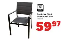 Matériaux Pont Masson Stackable Black Aluminum Chair offer