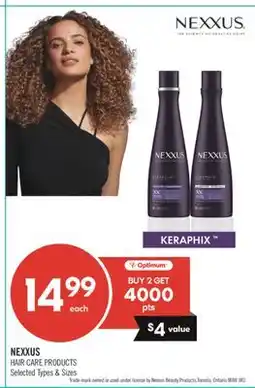 Shoppers Drug Mart NEXXUS HAIR CARE PRODUCTS offer