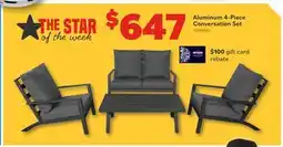 Matériaux Pont Masson Aluminum 4-Piece Conversation Set offer