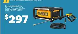 Matériaux Pont Masson Electric Jobsite Cold Water Pressure Washer 2100 PSI 13A 1.2GPM offer
