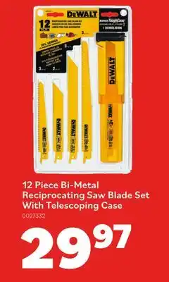 Matériaux Pont Masson 12 Piece Bi-Metal Reciprocating Saw Blade Set With Telescoping Case offer