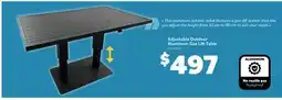 Matériaux Pont Masson Adjustable Outdoor Aluminum Gas Lift Table offer