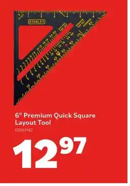 Matériaux Pont Masson Stanley 6 Premium Quick Square Layout Tool offer