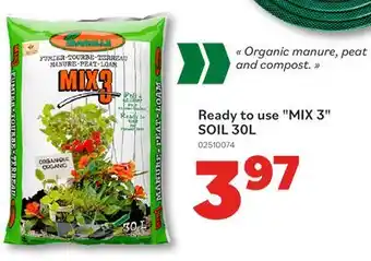 Matériaux Pont Masson Isabelle Ready to use MIX 3 SOIL 30L offer