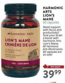 Ki Nature & Santé HARMONIC ARTS LION'S MANE offer