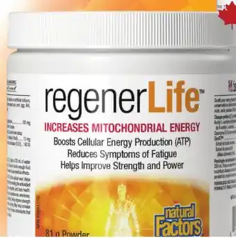 Ki Nature & Santé NATURAL FACTORS REGENER LIFE offer