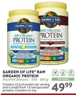 Ki Nature & Santé GARDEN OF LIFE RAW ORGANIC PROTEIN offer