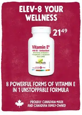 Ki Nature & Santé New Roots 8 Powerful Forms oF Vitamin e in 1 unstopPable Formula offer