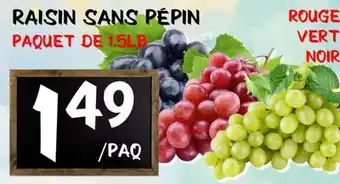 Marche Salaberry RAISIN SANS PÉPIN offer