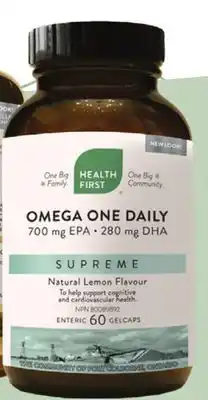 Ki Nature & Santé HEALTH FIRST VISION SUPREME OR OMEGA ONE DAILY SUPREME offer