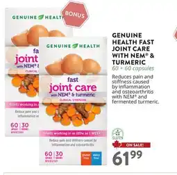 Ki Nature & Santé GENUINE HEALTH FAST JOINT CARE WITH NEM & TURMERIC offer