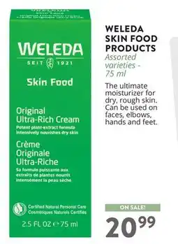 Ki Nature & Santé WELEDA SKIN FOOD PRODUCTS offer