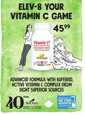 Ki Nature & Santé NEW ROOTS advanced formula with buFfered, active Vitamin C complex from eight superior sources offer