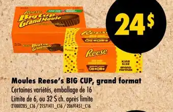 Wholesale Club Moules Reese's BIG CUP, grand format offer