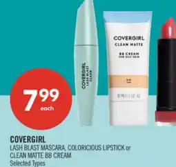 Shoppers Drug Mart COVERGIRL LASH BLAST MASCARA, COLORICIOUS LIPSTICK or CLEAN MATTE BB CREAM offer