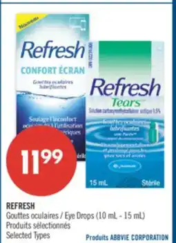 Pharmaprix REFRESH Eye Drops (10 mL - 15 mL) offer