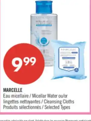 Pharmaprix MARCELLE Micellar Water or Cleansing Cloths offer
