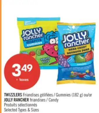 Pharmaprix TWIZZLERS Gummies (182 g) or JOLLY RANCHER Candy offer