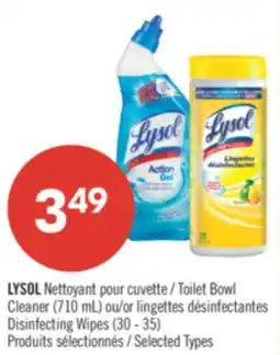 Pharmaprix LYSOL Toilet Bowl Cleaner (710 mL) or Disinfecting Wipes (30 - 35) offer