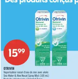 Pharmaprix OTRIVIN Sea Water & Aloe Nasal Spray Mist offer