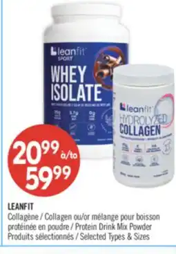 Pharmaprix LEANFIT Collagen or Protein Drink Mix Powder offer