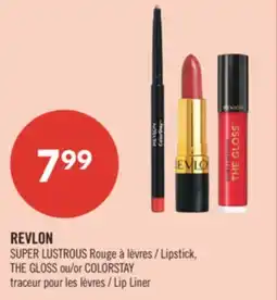 Pharmaprix REVLON Lipstick, THE GLOSS or COLORSTAY Lip Liner offer