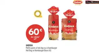 Pharmaprix GADOUA Hot Dog or Hamburger Buns (6) offer