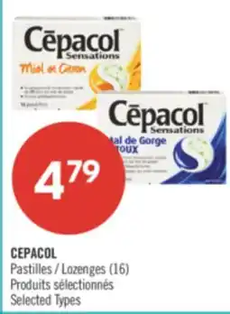 Pharmaprix CEPACOL Lozenges (16) offer