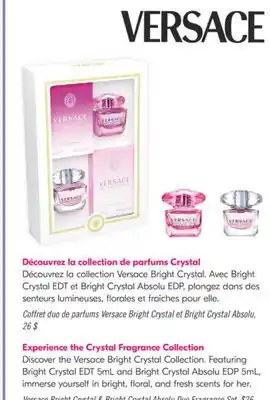Pharmaprix Experience the Crystal Fragrance Collection offer