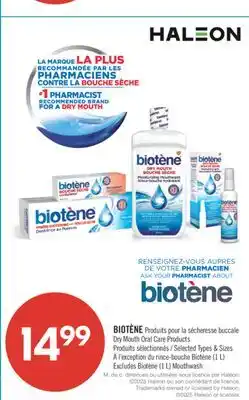 Pharmaprix BIOTÉNE Dry Mouth Oral Care Products offer