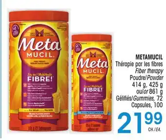 Uniprix METAMUCIL Thérapie par les fibres/ Fiber therapy, Poudre/Powder, Gélifiés/Gummies offer