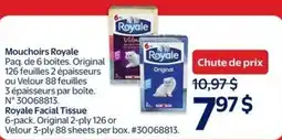 Walmart Mouchoirs royale royale facial tissue offer