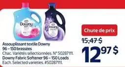 Walmart Assouplissant textile downy 96-150 brassées offer