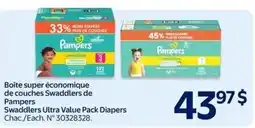 Walmart Pampers swaddlers ultra value pack diapers offer