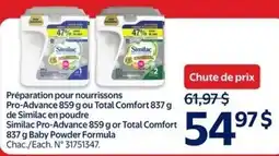 Walmart Similac pro-advance or total comfort baby powder formula offer