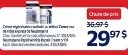 Walmart Neutrogena rapid wrinkle repair cream or oil offer