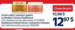 Walmart SheaMoisture styling products, treatments or detangler offer