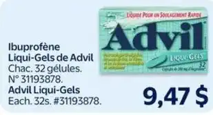 Walmart Advil lique-gels offer