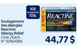 Walmart Reactine allergy relief offer