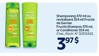 Walmart Garnier fructis shampoo or conditioner offer
