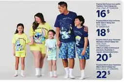 Walmart Pyjama stitch pour tout-petits toddlers' stitch sleep set offer