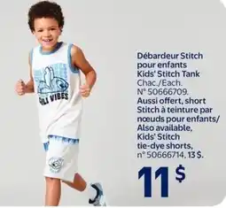 Walmart Kids' stitch tie-dye shorts offer