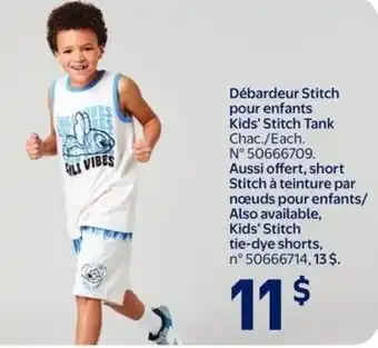 Walmart Kids' stitch tie-dye shorts offer