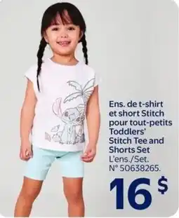 Walmart Stitch tee and shorts set offer