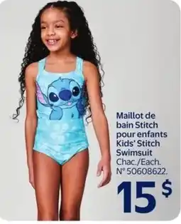 Walmart Kids' stitch swimsuit offer